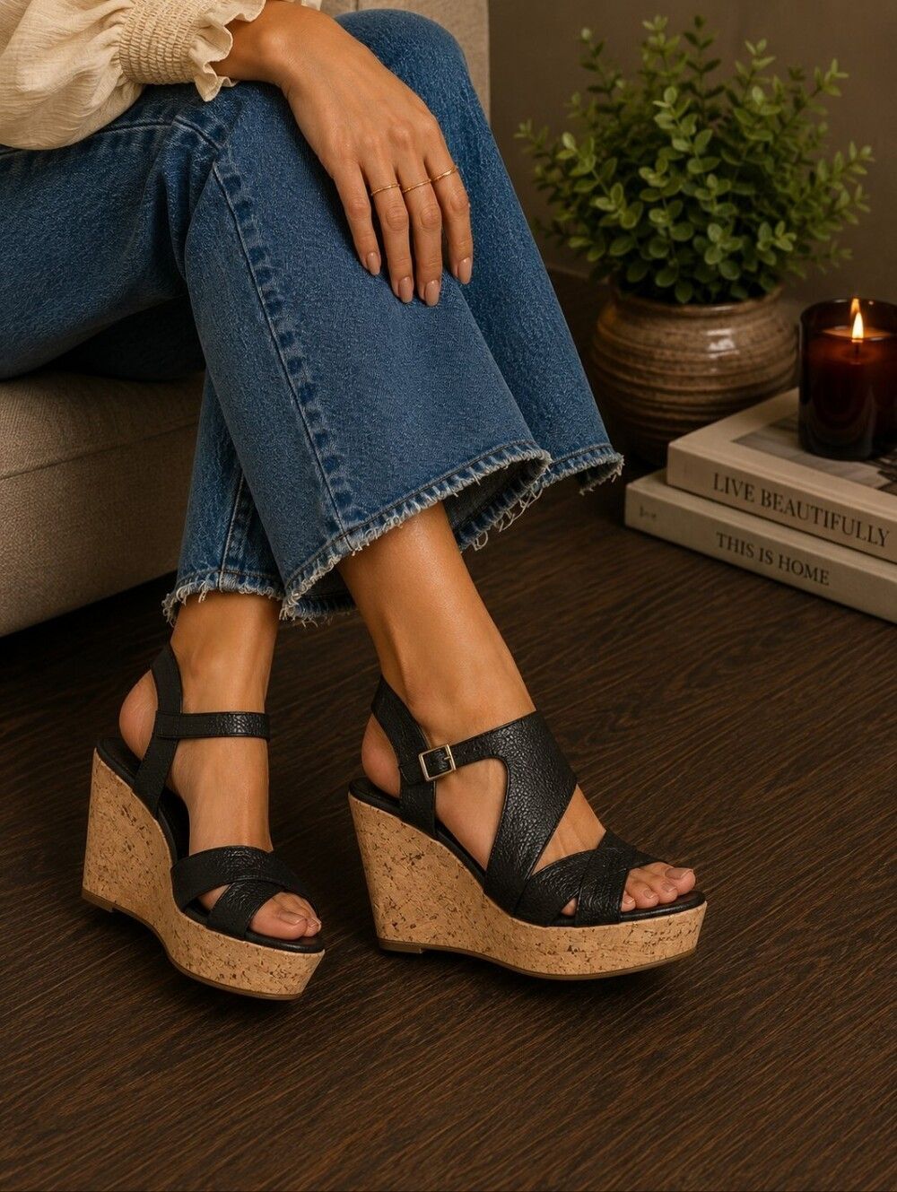 Nine west August wedges